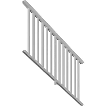 Ekena Millwork 36"H x 72"L Providence Stair Rail Kit w/Reinforcements, 13 Balusters, Screws & Hardware ECSK36X072